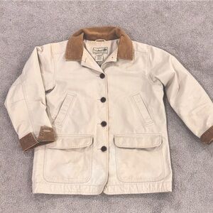 EPIC LL Bean barn chore coat with corduroy detail